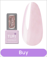 Gel Polish TUFI profi CAPPUCCINO 22 Powdery with Sparkle